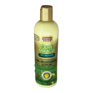 African Pride Olive Miracle Anti-Breakage Formula Daily Hydration Oil Moisturizer Lotion