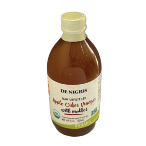 De Nigris Organic Raw Unfiltered Apple Cider Vinegar with Mother