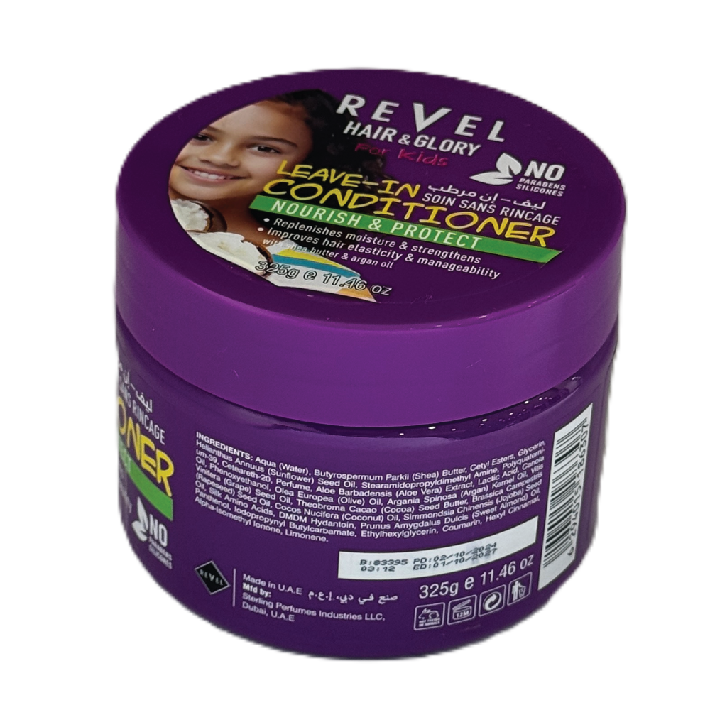 Revel Hair & Glory For Kids Leave-In Conditioner – Nourish & Protect (325g) - Image 4