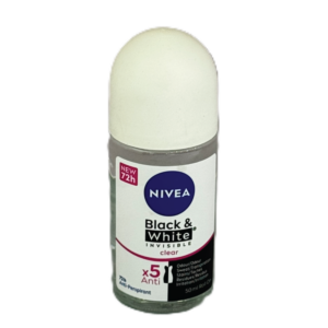 NIVEA Black & White Invisible Clear Roll-On Anti-Perspirant