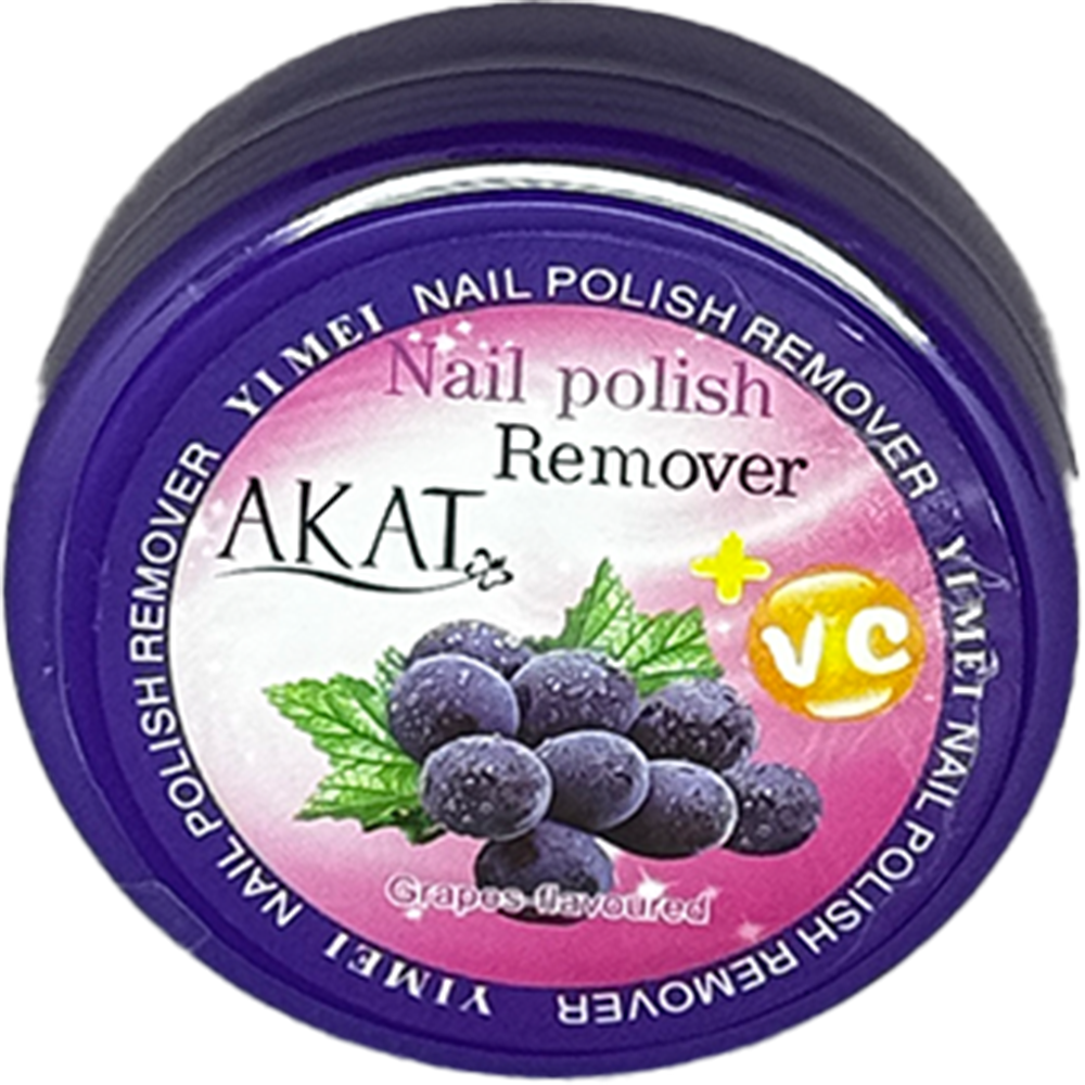 AKAT YiMei Grape Scented Nail Polish Remover Wipes (with Vitamin C)