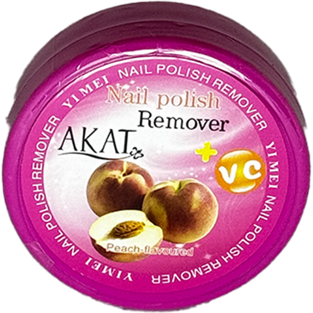 AKAT YiMei Peach Scented Nail Polish Remover Wipes (with Vitamin C)