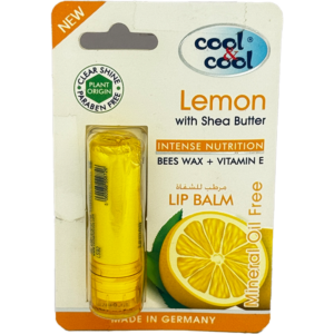 Cool & Cool Lemon Lip Balm with Shea Butter (Intense Nutrition)