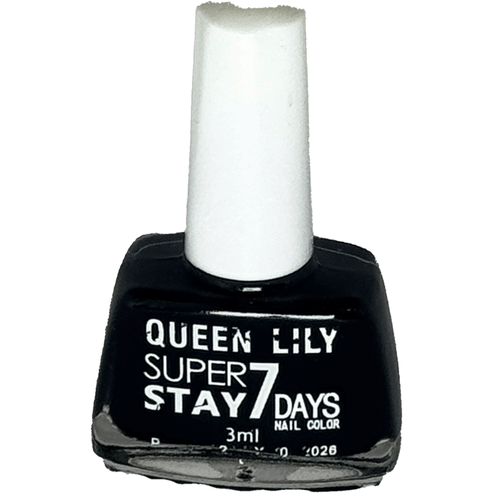 Queen Lily Super Stay 7 Days Nail Color – Black