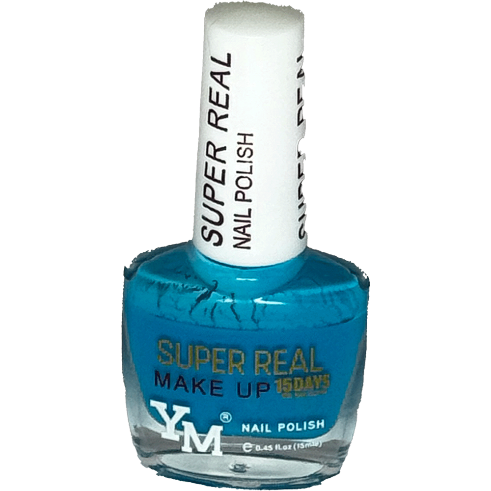 YM Super Real Make Up 15 Days Nail Polish – Cyan Blue (Item No. 3071)