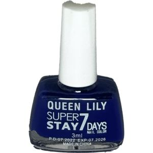 Queen Lily Super Stay 7 Days Nail Color – Dark Blue / Navy