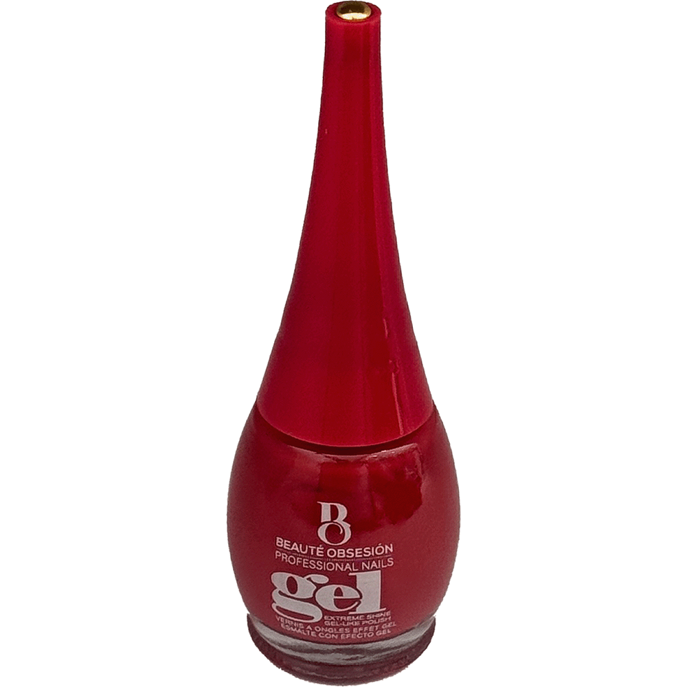 Beauté Obsesión Professional Nails Gel-Like Nail Lacquer (Extreme Shine Red)