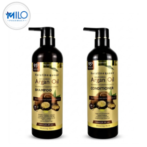 Keratine Queen Argan Shampoo and Conditioner 1000 ml