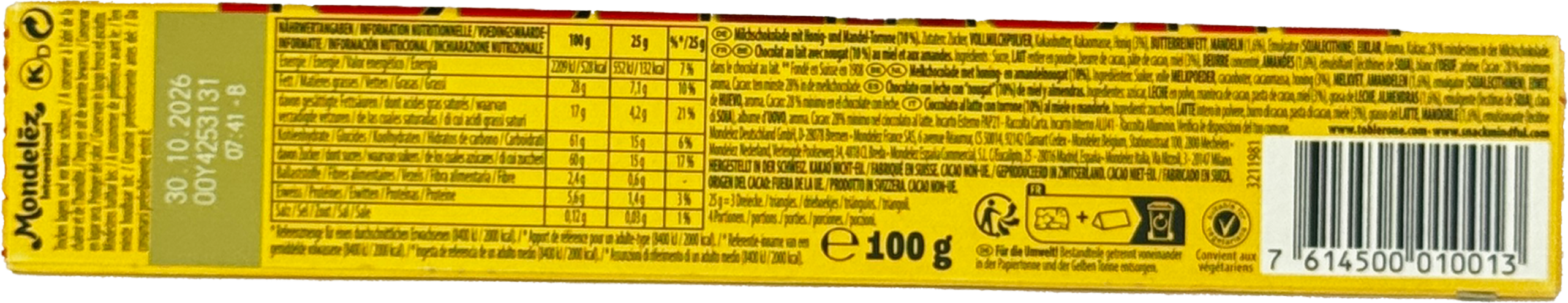 Toblerone Milk Chocolate - Image 2