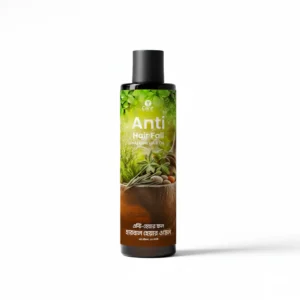 A bottle of Herbal Grey Hair Beard Oil. The bottle has a brown label with the product name and features a gray beard icon.