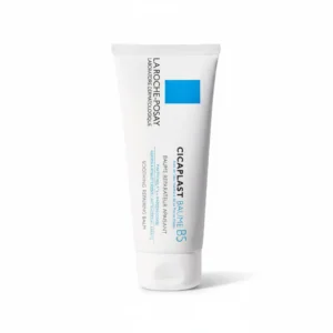 A white and blue tube-shaped bottle of La Roche-Posay Cicaplast 100ml Soothing Therapeutic Multi-Purpose Cream. The label features the La Roche-Posay logo and product name.