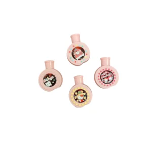 A pink and white tube of Miss Betty Strawberry Lip Color with a strawberry graphic on the label