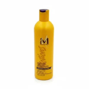 A white bottle with a green label that says 'Motions Weightless Daily Oil Moisturizer'. The bottle contains 355ml of product.