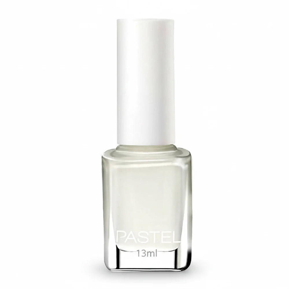 A 13ml bottle of pastel-colored nail polish in a variety of soft, feminine shades