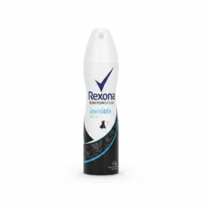 A white and blue can of Rexona deodorant spray with the Rexona logo and '200ml' label