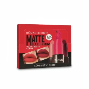 Romantic Bird Matte Liquid Lipstick in a sleek black tube with the brand name and product name printed on the label.