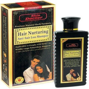 A 500ml bottle of Skin Doctor Replenishing Shampoo and Conditioner. The bottle has a white label with the Skin Doctor logo and product name.