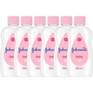 A 200ml bottle of Taflen Baby Oil. The bottle has a white label with the Taflen logo and product name in green text.