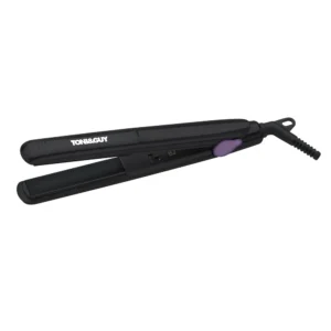 A black, rectangular hair comb with the Toni & Guy logo printed on the handle