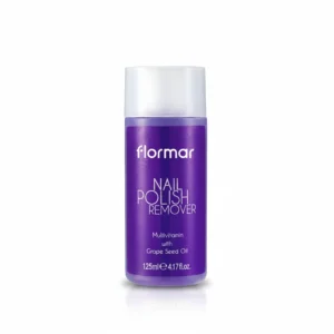 A 125 ml bottle of Top Lady nail polish remover with a white label and blue cap