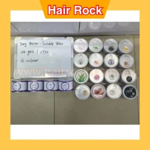 A jar of KL Water Soluble Hair Wax in a light brown color, with the product name and volume clearly displayed on the label.