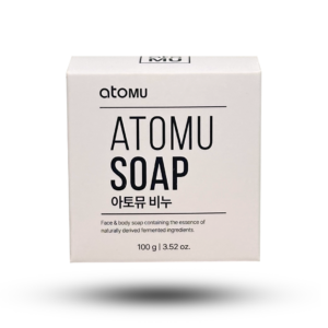 ATOMU Gentle Cleansing Soap with Vegetable Oils, 100g