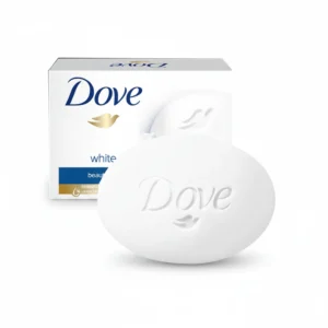 A pack of 4 pink Dove Moisturizing Beauty Cream Bar Soaps, each bar is a rectangular shape with the Dove logo and 'Moisturizing Beauty Cream' printed on the label.