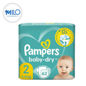 Pampers Baby-Dry Diapers Size 2 (62 Count)