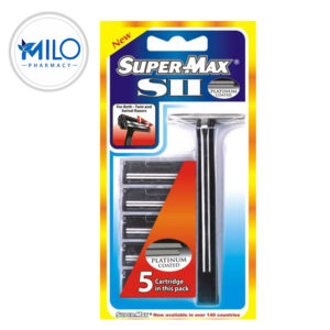 Super-Max SII Platinum Coated Twin Blade Razor System