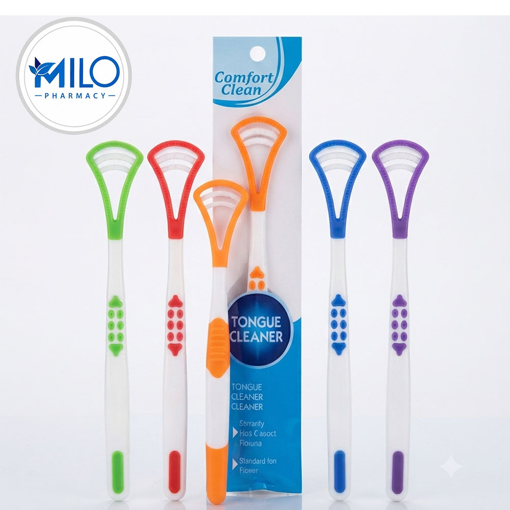 Dual-Effect Oral Tongue Cleaner