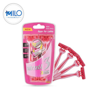 Wetell Triple Blade Disposable Razors for Women – 3-Pack Smooth Shave
