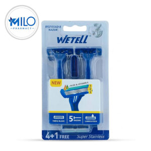 Wetell Triple Blade Disposable Razors for Men – 5-Pack Smooth Shave